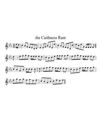 the Caithness Rant (Version 2) sheet music preview