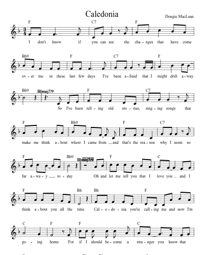 Caledonia (Version 2)