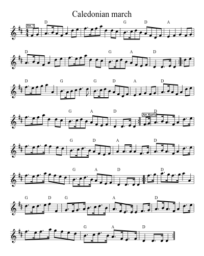 Caledonian march (Version 2)