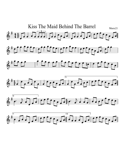 Kiss The Maid Behind The Barrel