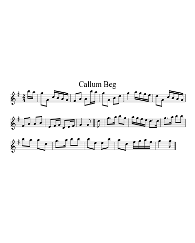 Callum Beg (Version 2)
