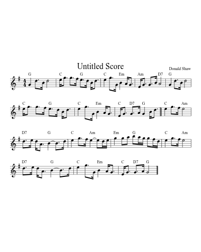 Calums Road (Version 3) sheet music preview