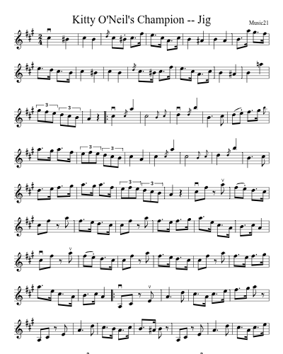 Kitty O'Neil's Champion -- Jig preview