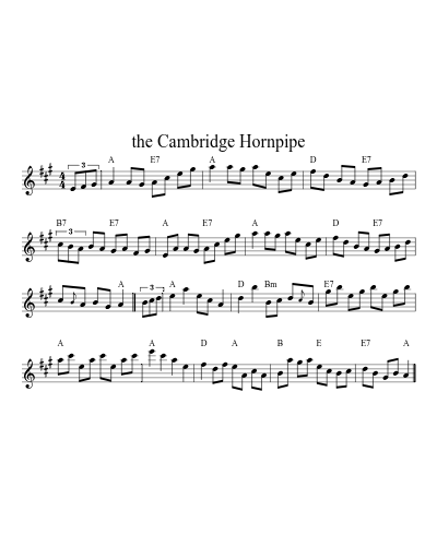 the Cambridge Hornpipe (Version 3)