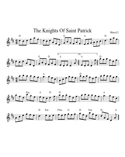 The Knights Of Saint Patrick preview