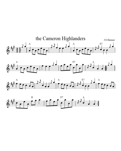 the Cameron Highlanders