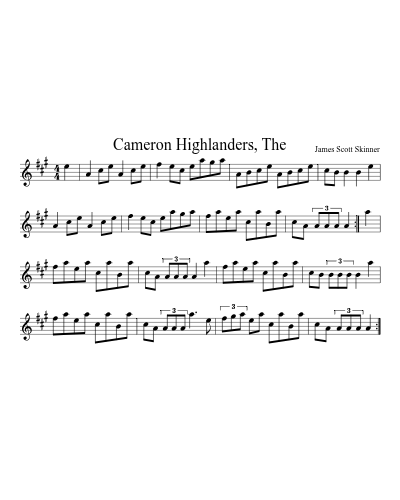 Cameron Highlanders, The preview