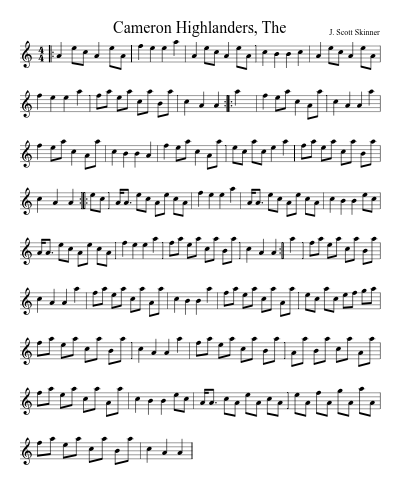 Cameron Highlanders, The (Version 3)