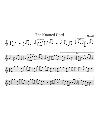 The Knotted Cord sheet music preview
