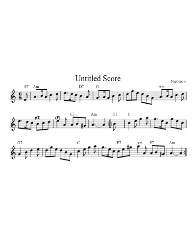 Campbells Frolic (Version 2) sheet music preview