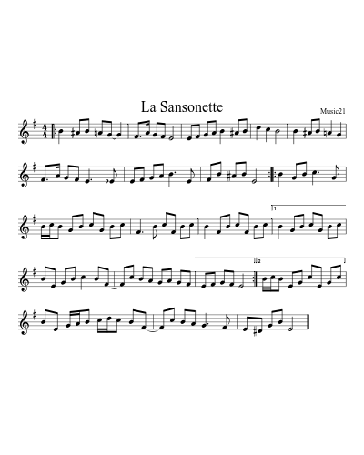 La Sansonette preview