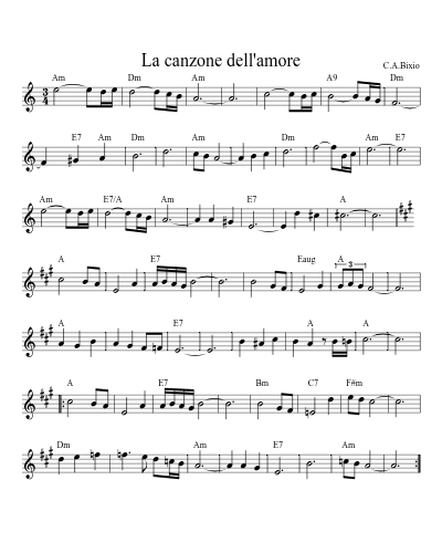 La canzone dell'amore (Version 2)