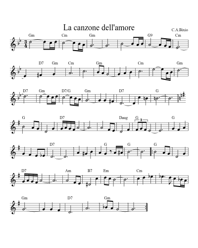 La canzone dell'amore (Version 5)