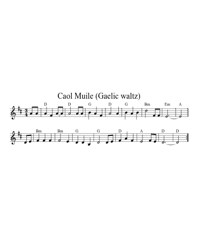 Caol Muile (Gaelic waltz)
