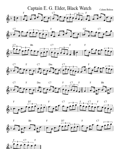 Captain E. G. Elder, Black Watch (Version 3)
