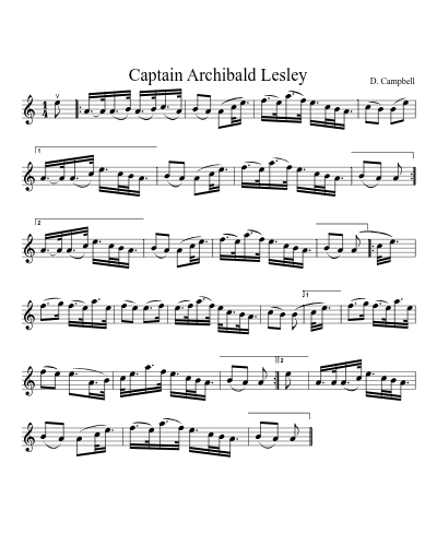 Captain Archibald Lesley