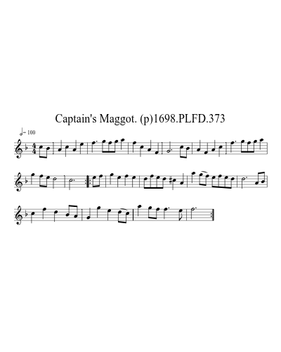 Captain's Maggot. (p)1698.PLFD.373