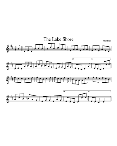 The Lake Shore sheet music preview