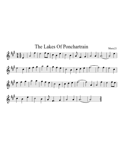 The Lakes Of Ponchartrain