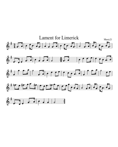 Lament for Limerick