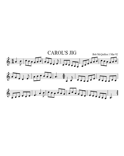 CAROL'S JIG (Version 2)