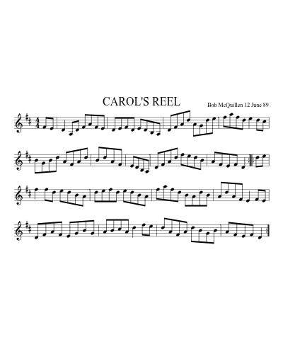 CAROL'S REEL (Version 2)