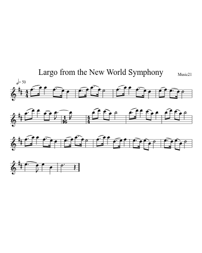 Largo from the New World Symphony preview