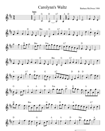 Carolynn's waltz (Version 4)