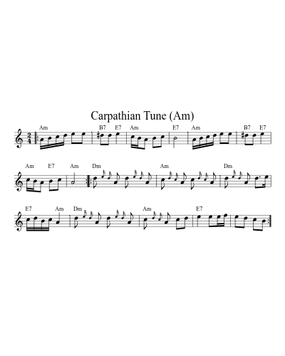Carpathian Tune (Am)