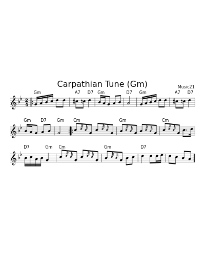 Carpathian Tune (Gm)