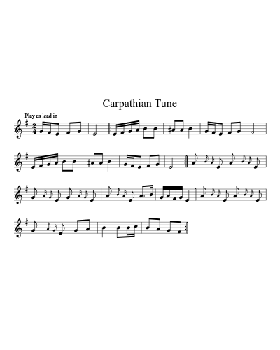Carpathian Tune (Version 3)