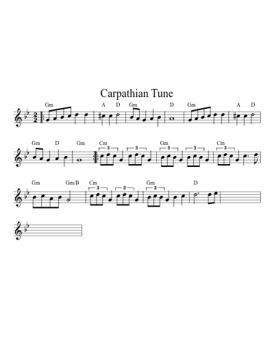 Carpathian Tune (Version 5)