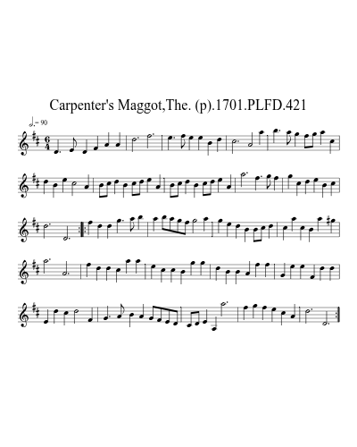 Carpenter's Maggot,The. (p).1701.PLFD.421 preview