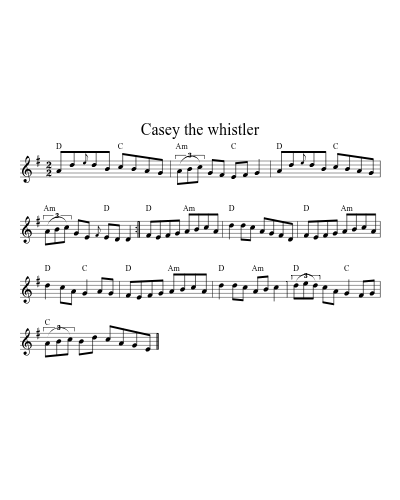 Casey the whistler (Version 4)