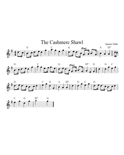 The cashmere shawl (Version 5)