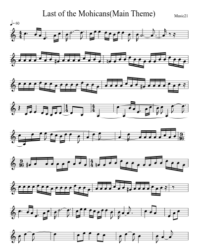 Last of the Mohicans(Main Theme)