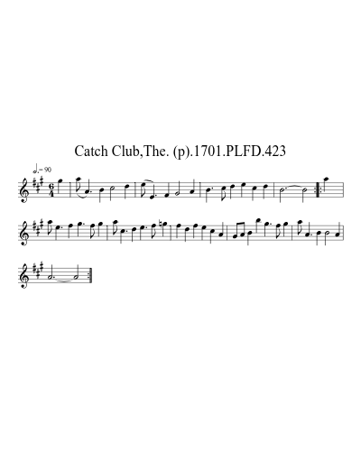 Catch Club,The. (p).1701.PLFD.423
