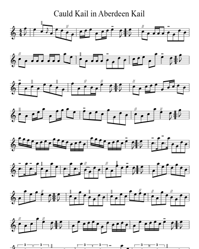 Cauld Kail in Aberdeen Kail