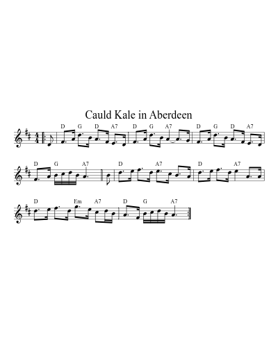 Cauld Kale in Aberdeen