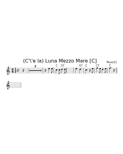 (C'\'e la) Luna Mezzo Mare   [C] (Version 2)