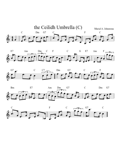 the Ceilidh Umbrella    (C) (Version 2)