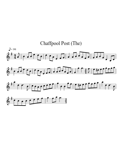 Chaffpool Post (The) preview