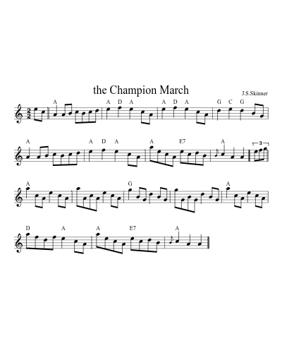 the Champion March (Version 2)