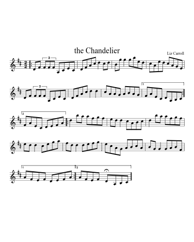 the Chandelier sheet music preview