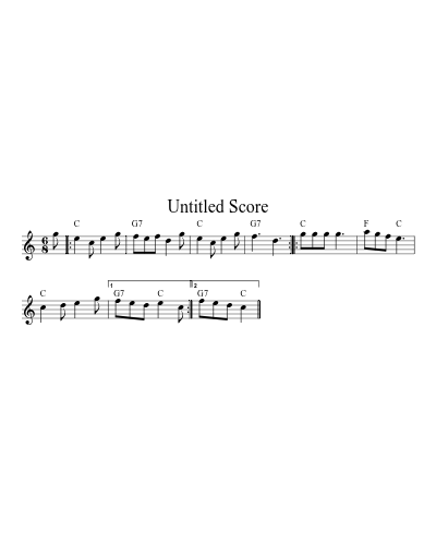 Chapelloise Am C Dm G 8 16 11 (Version 2) sheet music preview