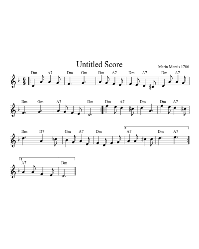 Chapelloise Am Dm C Dm 8 16 12 (Version 3) sheet music preview