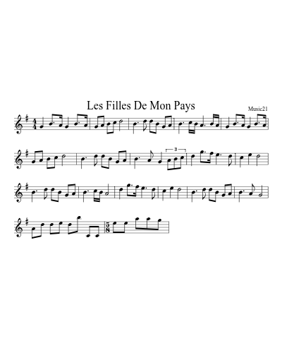 Les Filles De Mon Pays