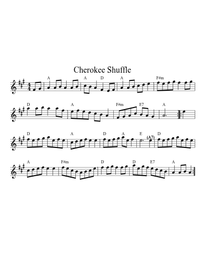 Cherokee Shuffle (Version 4)