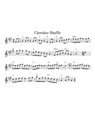 Cherokee Shuffle (Version 5)