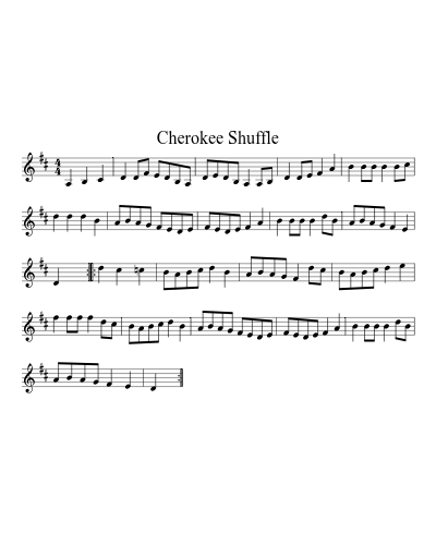 Cherokee Shuffle (Version 6)